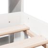vidaXL Bookcase Bed without Mattress White 180x200 cm Super King Solid Wood Pine