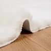 vidaXL Faux Rabbit Fur Rug Olite Cream 80 x 150 cm Polyester