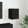 vidaXL TV Wall Cabinet Black 30 x 31 x 40 cm Engineered Wood