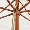 vidaXL Garden Parasol with Wooden Pole Sand 400x273 cm