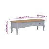 vidaXL TV Cabinet Grey 100x35x35 cm Wood