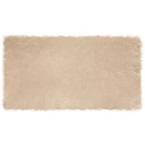 vidaXL Faux Sheepskin Rug Tafalla Beige 60 x 110 cm Polyester