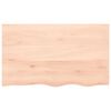 vidaXL Table Top 100x60x(2-6) cm Untreated Solid Wood Oak