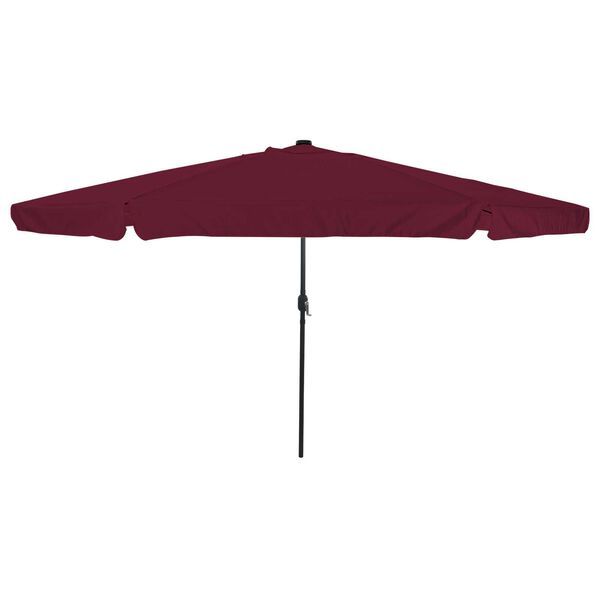 vidaXL Garden Parasol Red and Black 395 x 395 x 245 cm