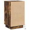 vidaXL Bedside Cabinet Smoked Oak 39 x 34.5 x 65 cm Engineered wood