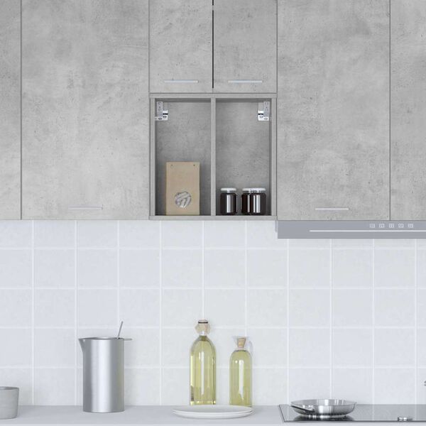 vidaXL Hanging Cabinet Concrete Grey 40 x 29.5 x 40 cm Engineered Wood