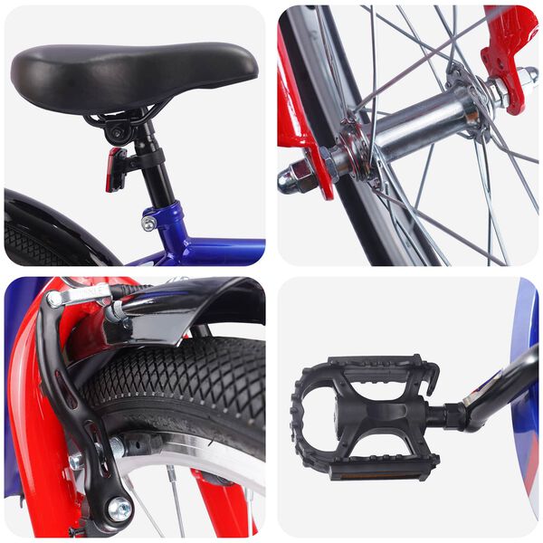 vidaXL Kids Bike 18'' for 5-7 Years Old Dark Blue