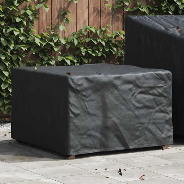 vidaXL Furniture Cover Plain Black 82 x 82 x 50 cm Fabric