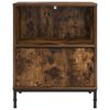 vidaXL Bedside Cabinet with Drawer 2 pcs Smoked oak 49 x 36 x 61 cm