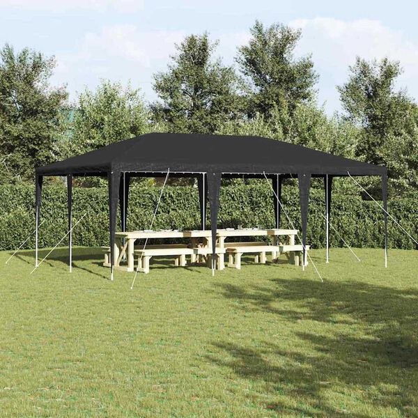 vidaXL Party Tent Anthracite 600 x 400 x 266 cm Polyethylene and Steel