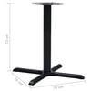 vidaXL Bistro Table Leg Black 76x76x72 cm Cast Iron