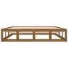 vidaXL Bed Frame without Mattress Honey Brown 150x200 cm King Size Solid Wood