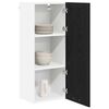 vidaXL Hanging Cabinet Black Oak 40 x 31 x 100 cm Engineered Wood