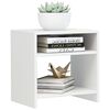 vidaXL Bedside Cabinets 2 pcs High Gloss White 40x30x40 cm Engineered Wood