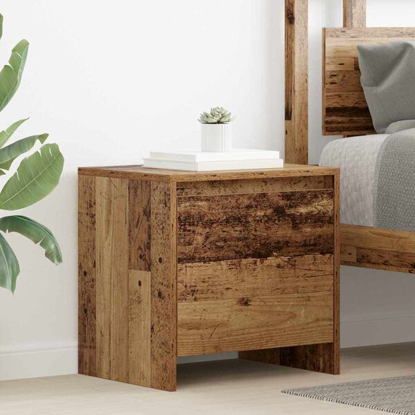 vidaXL Bedside Cabinet Old Wood 45 x 34 x 44.5 cm Engineered Wood