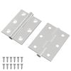 vidaXL Hinge 2 pcs Silver 50 x 38 x 1.3 mm Steel