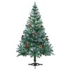 vidaXL Artificial Christmas Tree with Stand Green 150 cm PVC and Steel