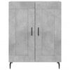 vidaXL Highboard Concrete Grey 69.5x34x180 cm Engineered Wood