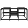 vidaXL Coffee Table Black 91x91x40 cm Engineered Wood