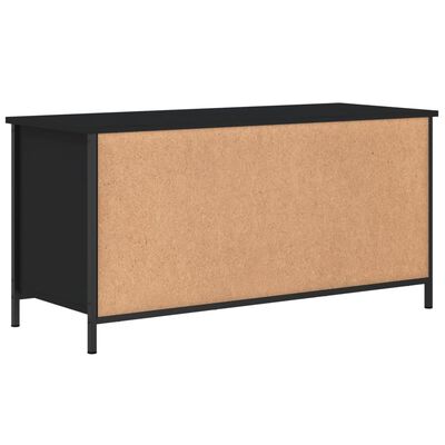 vidaXL TV Cabinet Black 100x40x50 cm Engineered Wood