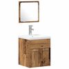 vidaXL Bathroom Furniture Set 3 pcs Old Wood Engineered Wood