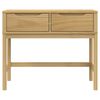 vidaXL Console Table FLORO Wax Brown 89.5x36.5x73 cm Solid Wood Pine