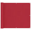 vidaXL Balcony Screen Red 100 x 1000 cm Oxford Fabric