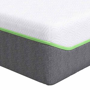 vidaXL Mattress White and Grey 120 x 200 cm Pocket Spring