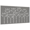 vidaXL Garden Wall Decoration 105x55 cm Corten Steel Flower Design