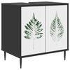vidaXL Bathroom Cabinet HANAU Black Oak 60 x 40 x 61 cm