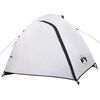 vidaXL Camping Tent Dome 4-Person White Blackout Fabric Waterproof
