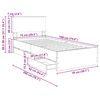 vidaXL Bed Frame with Drawer White 75 x 190 cm Engineer Wood