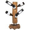 vidaXL Wine Rack for 8 Bottles 40x30x80 cm Solid Teak Wood