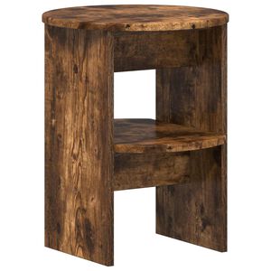 vidaXL Side Cabinet Smoked Oak &Oslash;40 x 50 cm Engineered Wood