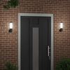 vidaXL Outdoor Wall Lights 2 pcs Black 12 x 7.5 x 29 cm