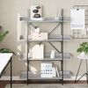 vidaXL Bookcase 4-Tier Grey Sonoma 100x33x145.5 cm Engineered Wood