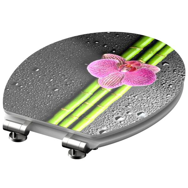 SCH&Uuml;TTE High Gloss Toilet Seat with Soft-Close ASIA MDF