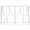 vidaXL Console Table Silver 110x30x70 cm Stainless Steel and Glass