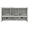 vidaXL Wall-Mounted Coat Rack with Shelf Concrete grey 50 x 16 x 26 cm