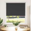 vidaXL Roller Blind Blackout Black 110x150 cm Fabric Width 105.7 cm Polyester