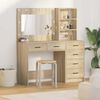 vidaXL Dressing Table Brown 78.5 x 41 x 135 cm Engineered wood