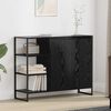 vidaXL Side Cabinet Black Oak 96.5 x 30 x 75 cm Engineered Wood