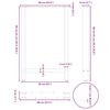 vidaXL Bar Table Legs Natural Steel 2 pcs 60x(90-91) cm Steel