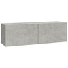 vidaXL 6 Piece TV Cabinet Set Concrete Grey Engineered Wood
