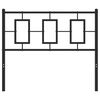 vidaXL Metal Headboard Black 100 cm