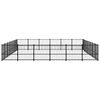 vidaXL Outdoor Dog Kennel Steel 39.52 m&sup2;