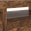 vidaXL TV Cabinet with LED Lights Smoked Oak 120x35x40 cm