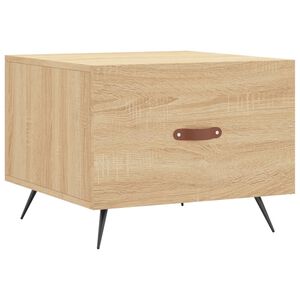 vidaXL Coffee Table Sonoma Oak 50x50x40 cm Engineered Wood