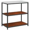 vidaXL Kitchen Storage Set with Shelf 2 pcs Rusty Weathering Steel