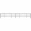 vidaXL Garden Fence with Spear Top Steel 1339x200 cm Black
